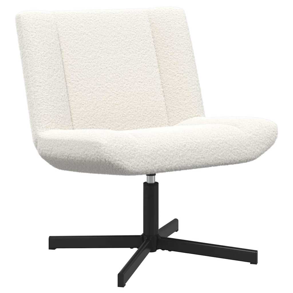Drehstuhl Creme 63 x 75 x 76 cm Stoff