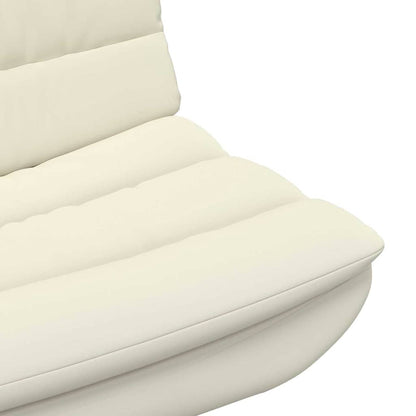 Drehstuhl Creme 63 x 75 x 76 cm Kunstleder