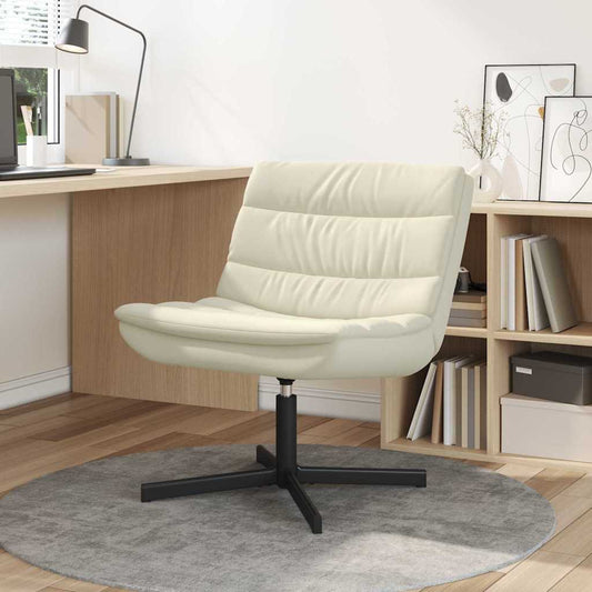 Drehstuhl Creme 63 x 75 x 76 cm Kunstleder