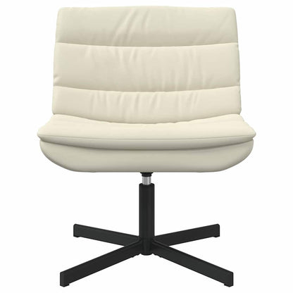 Drehstuhl Creme 63 x 75 x 76 cm Kunstleder