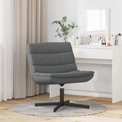Drehstuhl Grau 63 x 75 x 76 cm Kunstleder