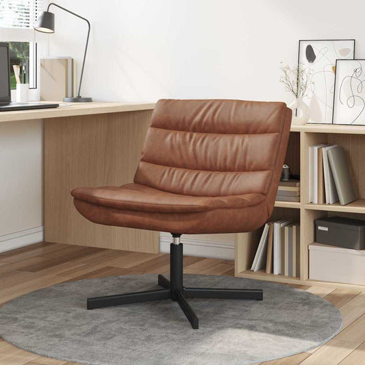 Drehstuhl Braun 63 x 75 x 76 cm Kunstleder
