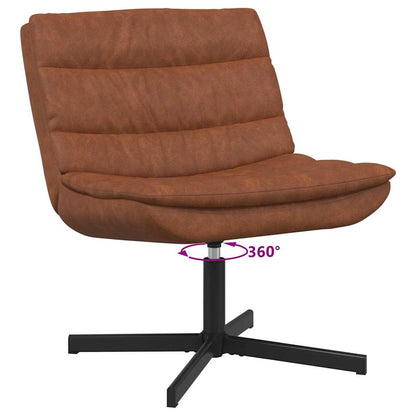 Drehstuhl Braun 63 x 75 x 76 cm Kunstleder