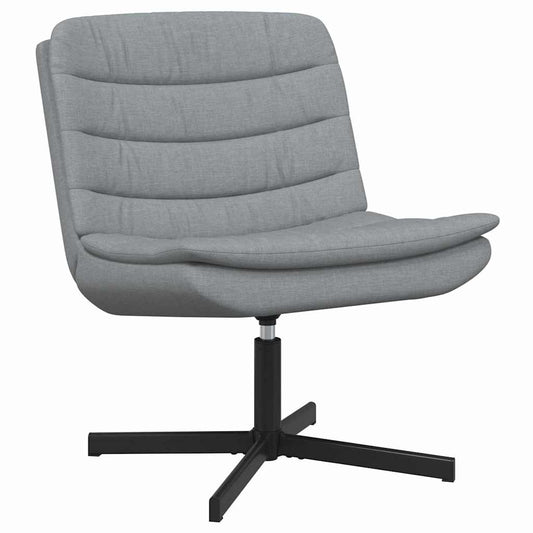 Drehstuhl Hellgrau 63 x 75 x 76 cm Stoff
