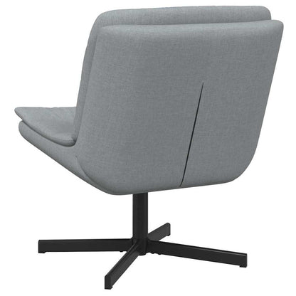 Drehstuhl Hellgrau 63 x 75 x 76 cm Stoff