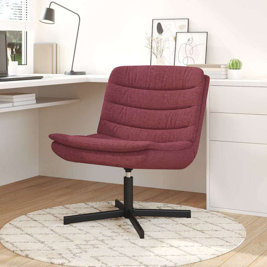 Drehstuhl Weinrot 63 x 75 x 76 cm Stoff