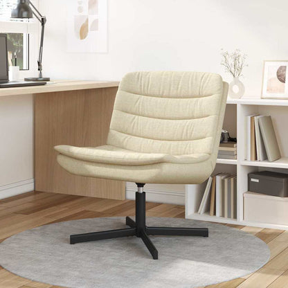 Drehstuhl Creme 63 x 75 x 76 cm Stoff
