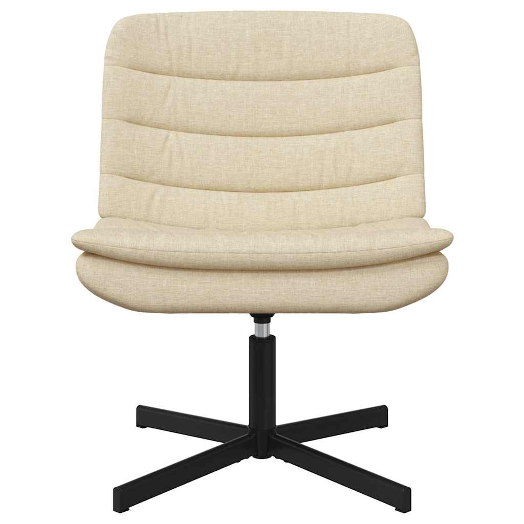 Drehstuhl Creme 63 x 75 x 76 cm Stoff