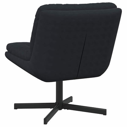 Drehender Entspannungsstuhl Schwarz 63 x 75 x 76 cm Samt
