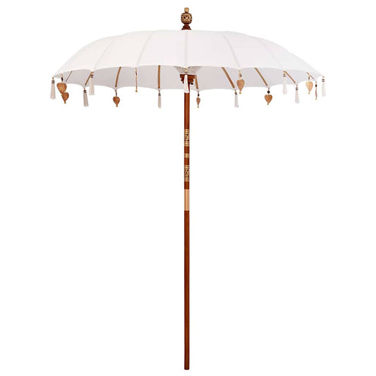 Balinesischer Sonnenschirm Creme (180-190) x 260 cm
