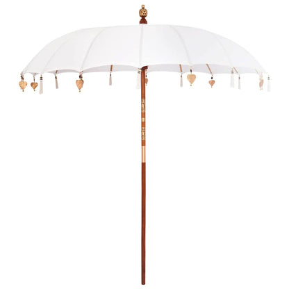 Balinesischer Sonnenschirm Creme (210-220) x 260 cm