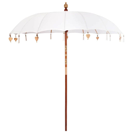 Balinesischer Sonnenschirm Creme (210-220) x 260 cm
