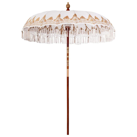 Balinesischer Sonnenschirm Creme (180-190) x 260 cm