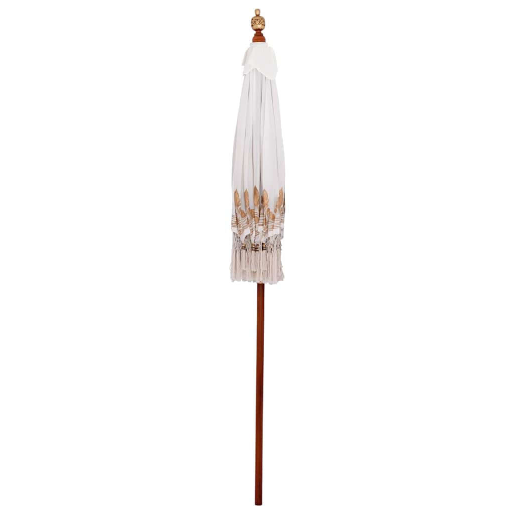 Balinesischer Sonnenschirm Creme (180-190) x 260 cm