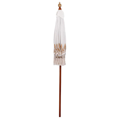Balinesischer Sonnenschirm Creme (180-190) x 260 cm
