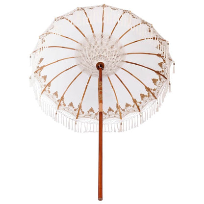 Balinesischer Sonnenschirm Creme (180-190) x 260 cm