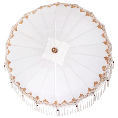 Balinesischer Sonnenschirm Creme (180-190) x 260 cm