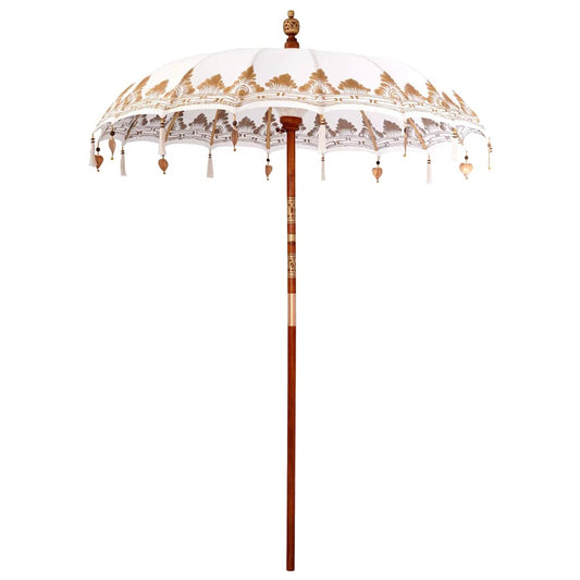 Balinesischer Sonnenschirm Creme (180-190) x 260 cm
