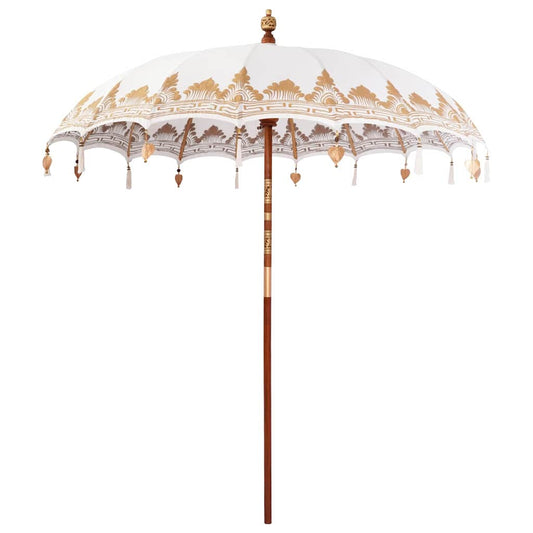 Balinesischer Sonnenschirm Creme (210-220) x 260 cm