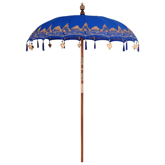 Balinesischer Sonnenschirm Blau (180-190) x 260 cm