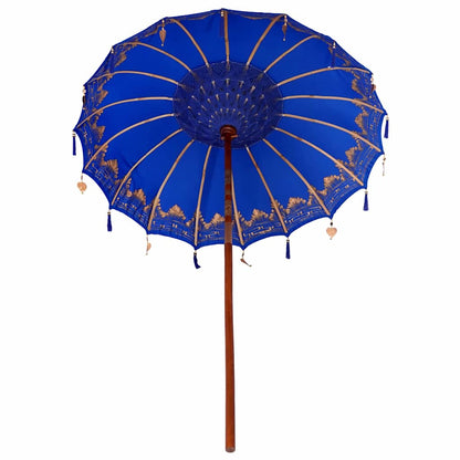 Balinesischer Sonnenschirm Blau (180-190) x 260 cm