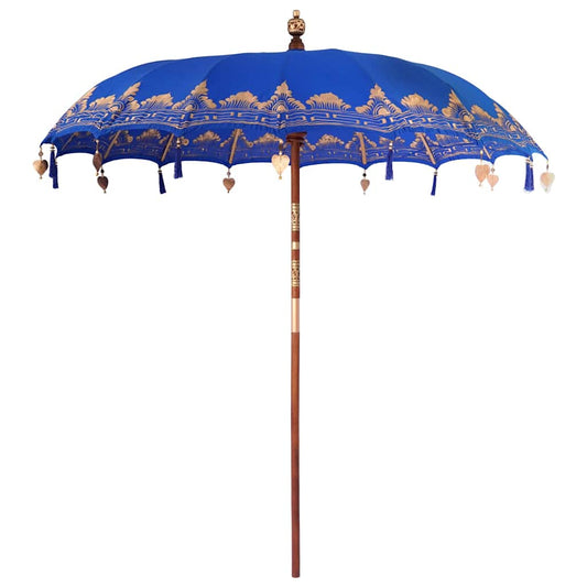 Balinesischer Sonnenschirm Blau (210-220) x 260 cm