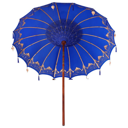 Balinesischer Sonnenschirm Blau (210-220) x 260 cm