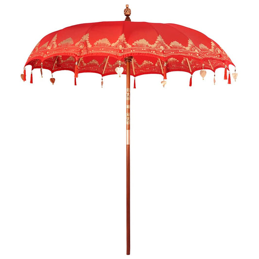 Balinesischer Sonnenschirm Rot (210-220) x 260 cm