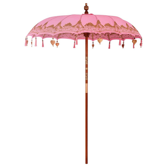 Balinesischer Sonnenschirm Rosa (180-190) x 260 cm