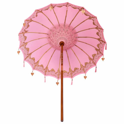 Balinesischer Sonnenschirm Rosa (180-190) x 260 cm