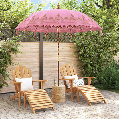Balinesischer Sonnenschirm Rosa (210-220) x 260 cm