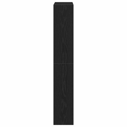 Schuhschrank Schwarze Eiche 80 x 21 x 125.5 cm Holzwerkstoff