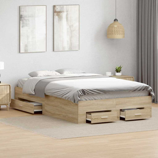 Bettgestell Braun 120 x 190 cm Holzwerkstoff