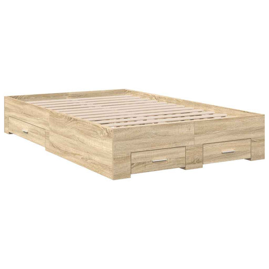 Bettgestell Braun 120 x 190 cm Holzwerkstoff