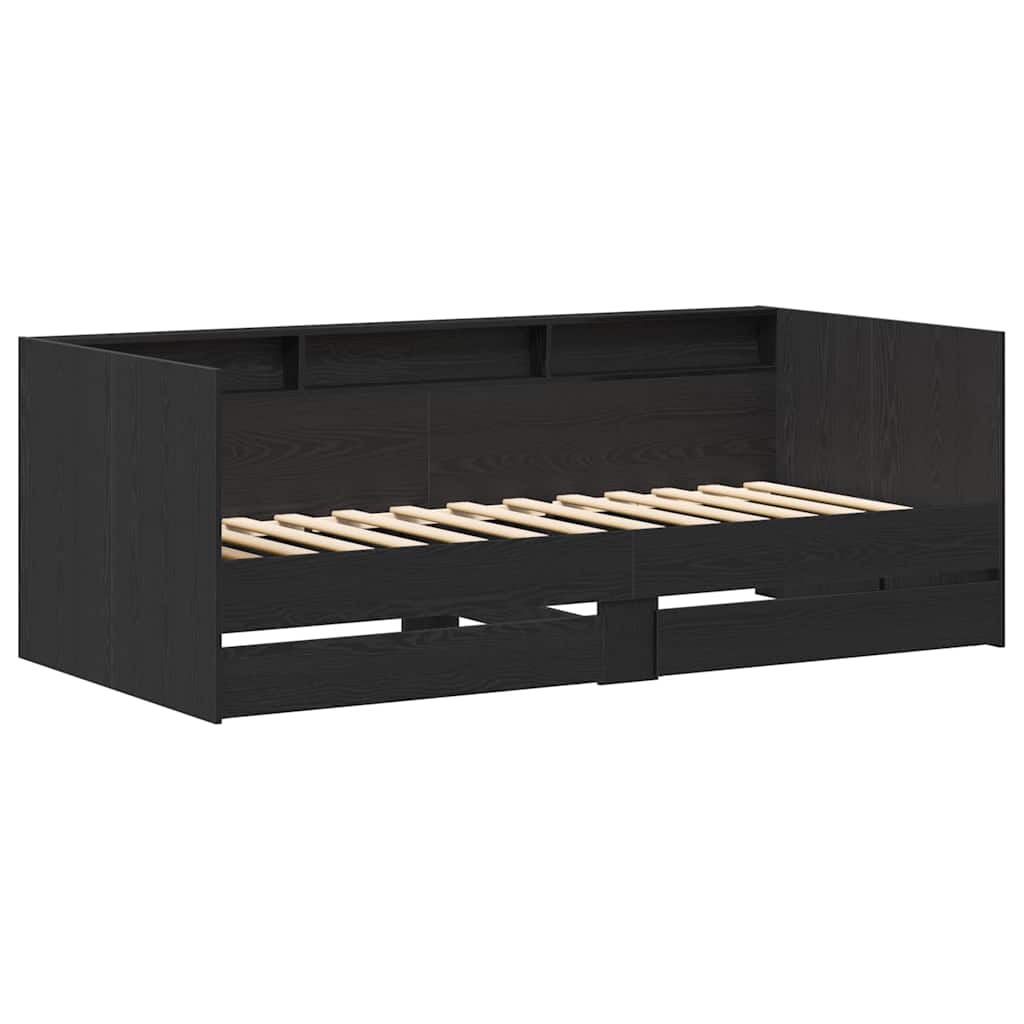 Tagbett Grau 90 x 200 cm Holzwerkstoff