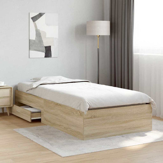 Bettgestell Braun 90 x 190 cm Holzwerkstoff