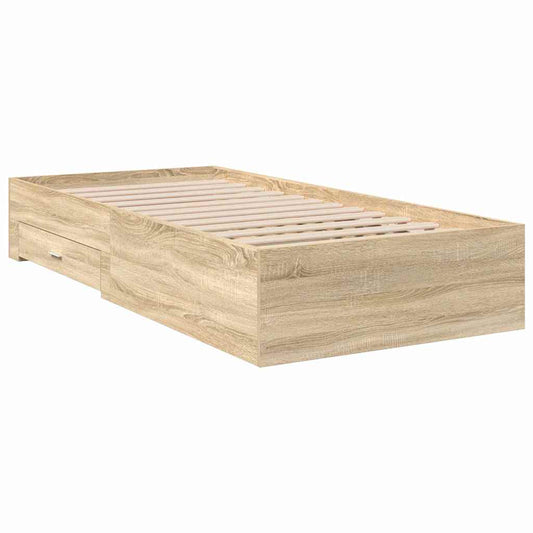 Bettgestell Braun 90 x 190 cm Holzwerkstoff