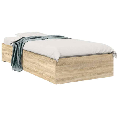 Bettgestell Braun 90 x 190 cm Holzwerkstoff
