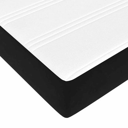 Bettgestell Schwarz und Weiß und Schwarz 90 x 200 cm Samt