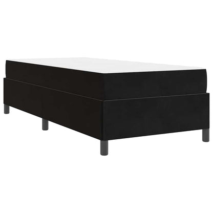 Bettgestell Schwarz und Weiß und Schwarz 90 x 200 cm Samt