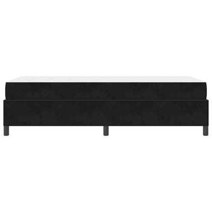 Bettgestell Schwarz und Weiß und Schwarz 90 x 200 cm Samt