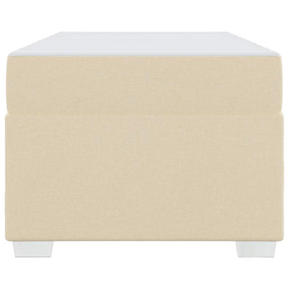 Bettgestell Creme 80 x 200 cm Stoff