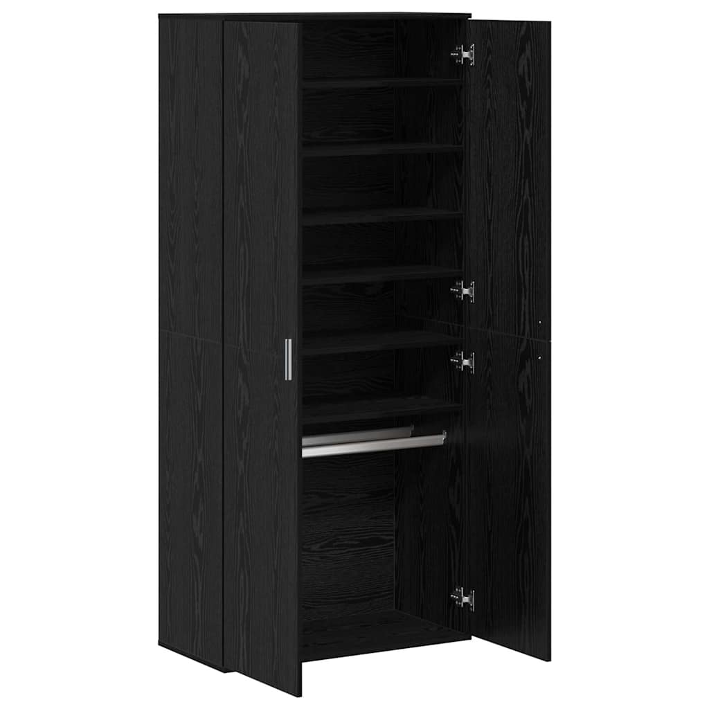 Hochschrank Schwarze Eiche 80 x 39 x 178 cm Holzwerkstoff