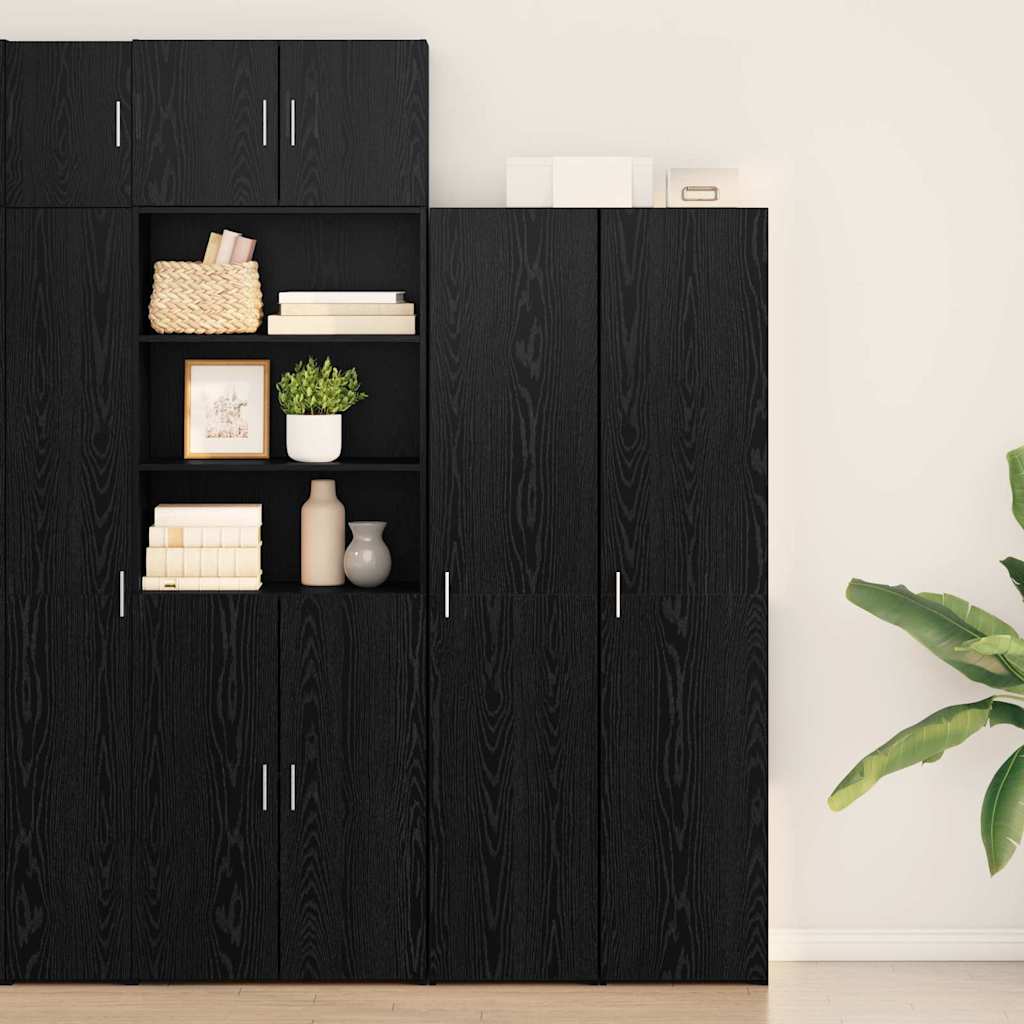 Schwarze Eiche 40 x 42,5 x 185 cm Holzwerkstoff