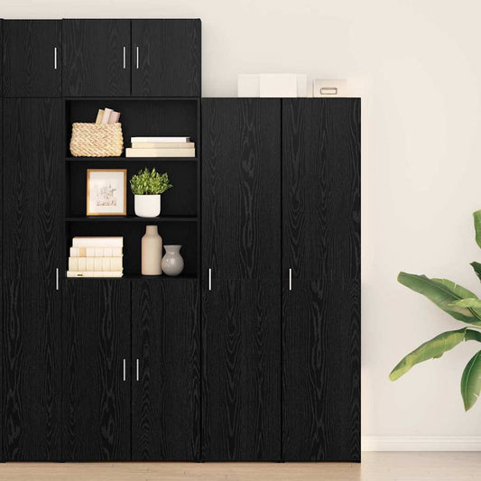 Schwarze Eiche 40 x 42,5 x 185 cm Holzwerkstoff