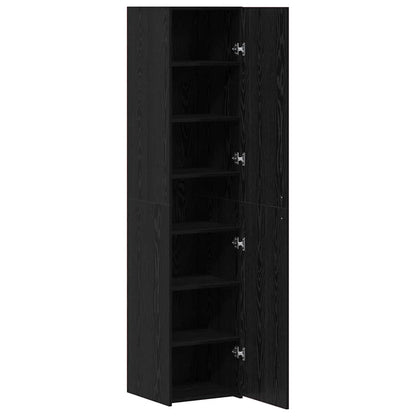 Schwarze Eiche 40 x 42,5 x 185 cm Holzwerkstoff