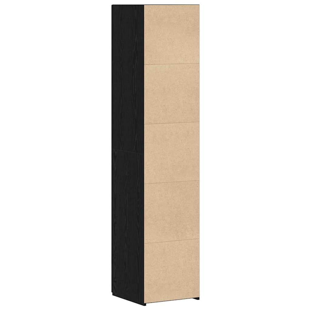 Schwarze Eiche 40 x 42,5 x 185 cm Holzwerkstoff