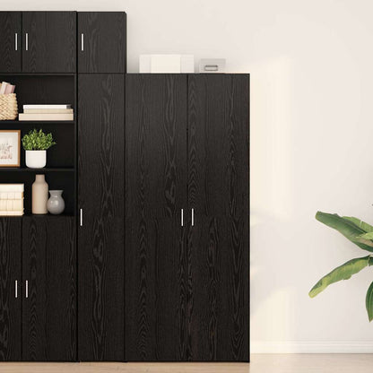Hochboard Schwarze Eiche 40 x 42,5 x 185 cm Holzwerkstoff