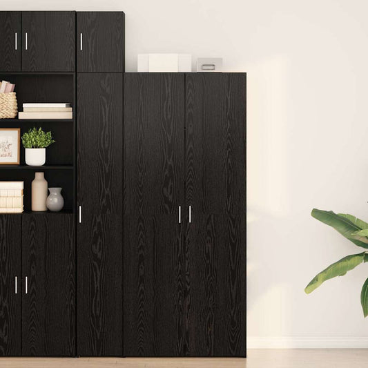 Hochboard Schwarze Eiche 40 x 42,5 x 185 cm Holzwerkstoff