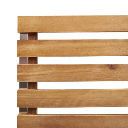 Garten Essgruppe 5 pcs Braun Massives Akazienholz & Edelstahl